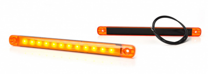 Фонарь габаритный  LED 720 W97.5 ЖЕЛТЫЙ 'линейка slim' 39см 12-24в