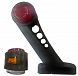 Фонарь габаритный  LED ОГ-001-19 (ЛЕВ.)СОЛНЫШКО 9LED С БОК.ГАБАР. 3цв. 12-24В.(ан.WAS-599W.ТрАС-001)