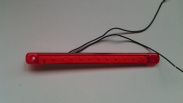 Фонарь габаритный  LED 015.3731-01 КРАСНЫЙ "линейка slim" 12-24в