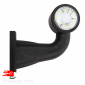 Фонарь габаритный  LED E206 (ОГ-36М-17-18) LED СОЛНЫШКО 12-24В. вынос 140мм, под 2 или 4-болта