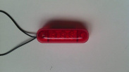 Фонарь габаритный  LED 005.3731-36 КРАСНЫЙ "полн.линза" 3 диода 12-24в