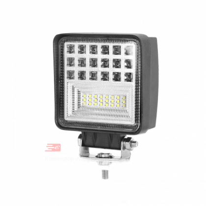 Фара рабочего света 42LED 126W 12-24V стекло PVC 50*106*106  PR-1116