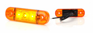 Фонарь габаритный  LED 708 W97.1 ЖЕЛТЫЙ "slim" 3 диодов, 12-24B 84x24мм 