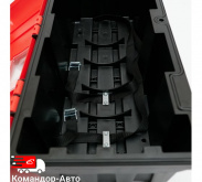 Ящик (пенал) для огнетушителя автомобильный пластиковый Partex 640x284x245 РЕМЕННАЯ СТЯЖНАЯ СТРОПА