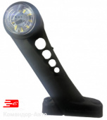 Фонарь габаритный  LED ОГ-001-19 (ЛЕВ.)СОЛНЫШКО 9LED С БОК.ГАБАР. 3цв. 12-24В.(ан.WAS-599W.ТрАС-001)